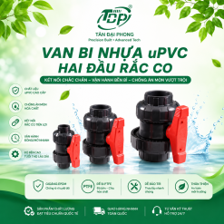 Van Bi Nhựa uPVC Hai Đầu Rắc Co