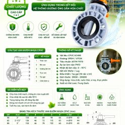Van Bướm Nhựa CPVC