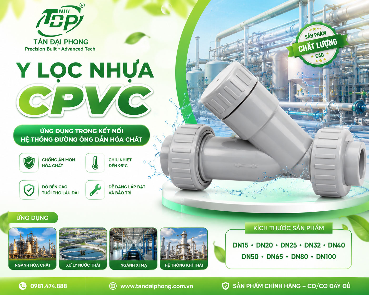 Y Lọc Nhựa CPVC