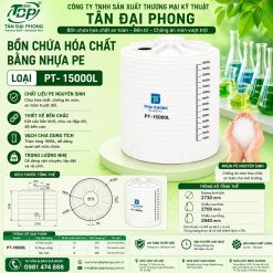 Bồn Chứa Hóa Chất 15000L Bằng Nhựa PE
