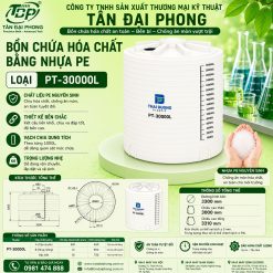 Bồn Chứa Hóa Chất 30000L Bằng Nhựa PE (30m³)
