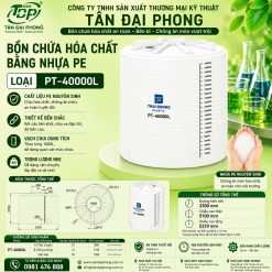 Bồn Chứa Hóa Chất 40000L Bằng Nhựa PE (40m³)