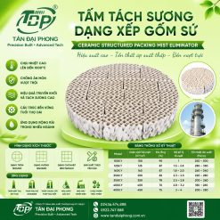 Tấm Tách Sương Dạng Xếp Gốm Sứ