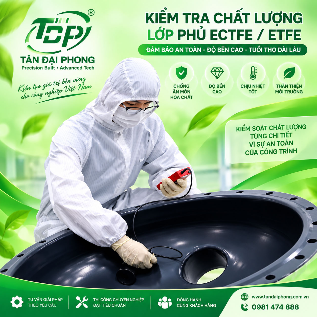 Công Nghệ Phủ ETFE Và ECTFE Chống Ăn Mòn Hóa Chất 